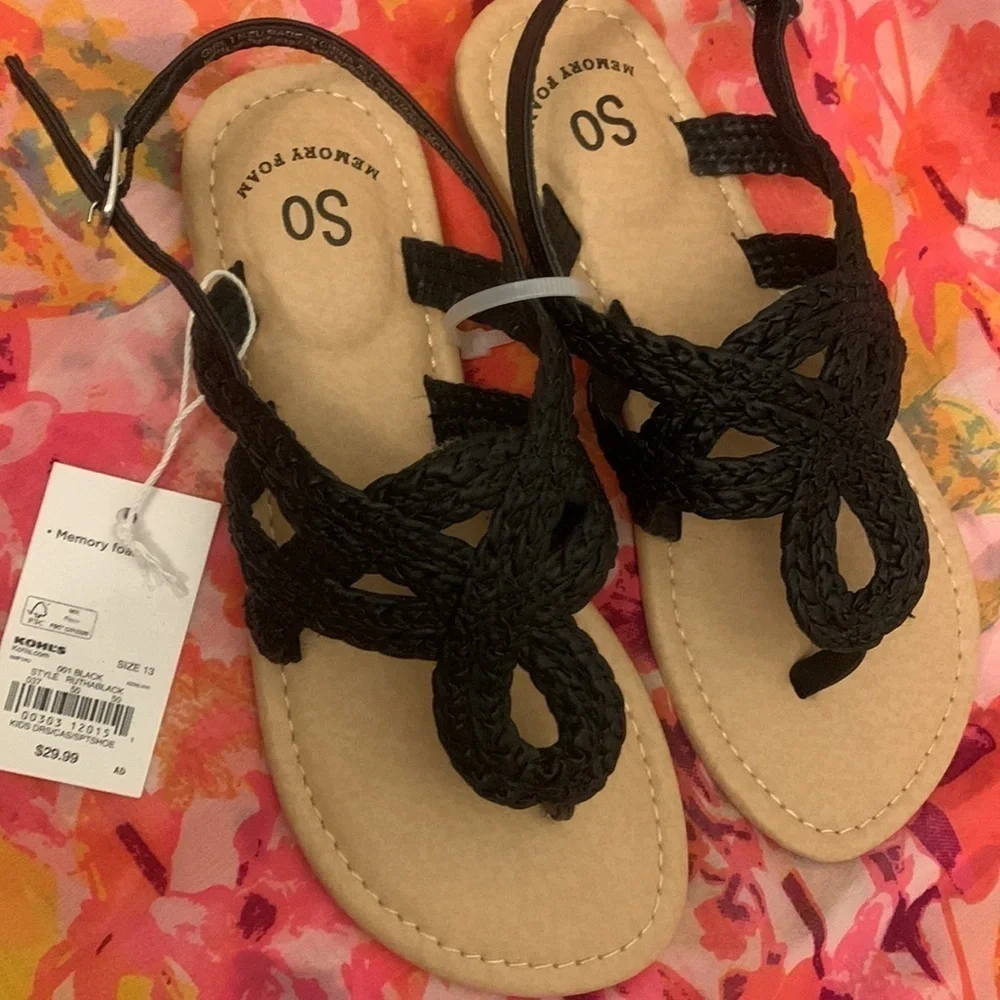 NEW SO RUTHA GIRLS SANDALS MEMORY FOAM